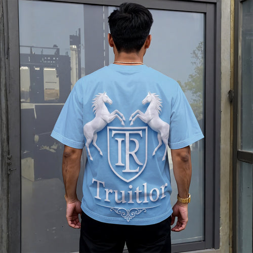 All-Over Print Unisex Drop-shoulder T-shirt|180GSM